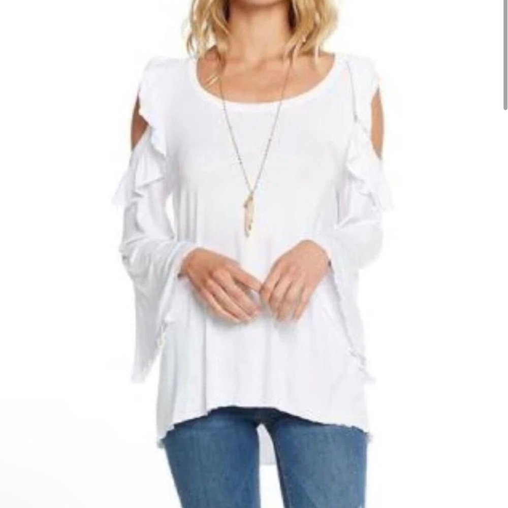 Chaser Cold Shoulder Bell sleeve top size small NWT